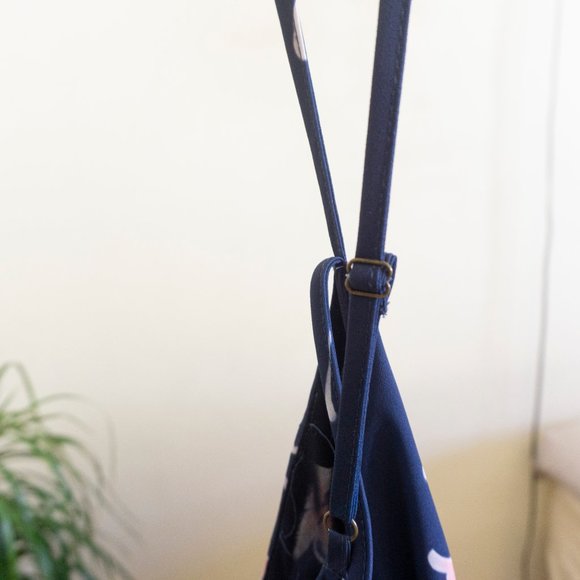 Strappy Blue Floral Sun Dress - Picture 5 of 5